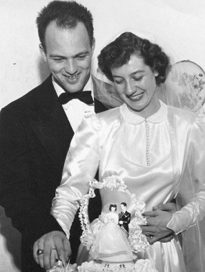 Mom and Dad wedding day, 12/29/50